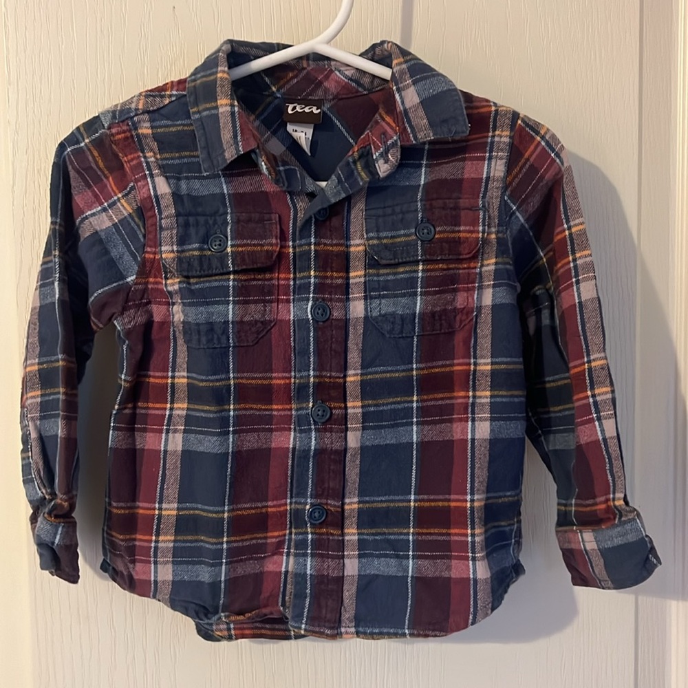 Tea Collection Flannel Button-Up - Picture 2 of 6